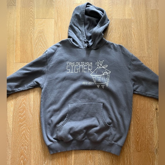 Gray Graphic Hoodie - Picture 1 of 7